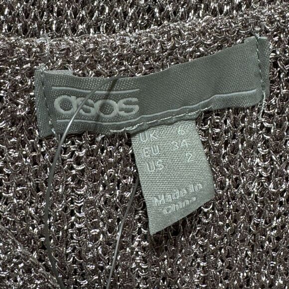 ASOS Ribbed Two-Piece Set in Light Gray - Picture 13 of 14